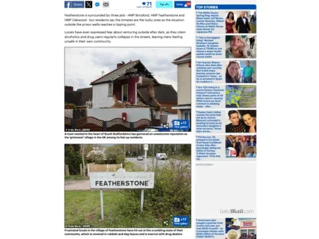 Mail Online removes 'Britain’s grimmest' village story after Gavin Williamson complaint