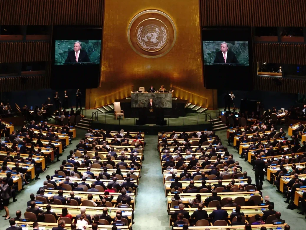 United Nations Secretary-General Antonio Guterres gives a remark on the 72nd UN General Assembly in UN Headquarters on September 19, 2017 in New York, USA. Picture: Aditya E.S. Wicaksono/Shutterstock